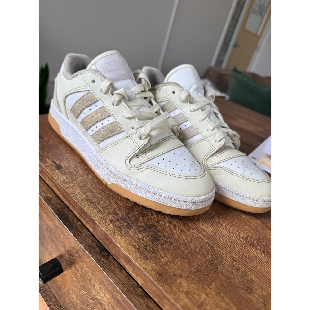 Adidas Entrap Sneakers Women 8.5 Cream White Good Retro Low Top IH7881